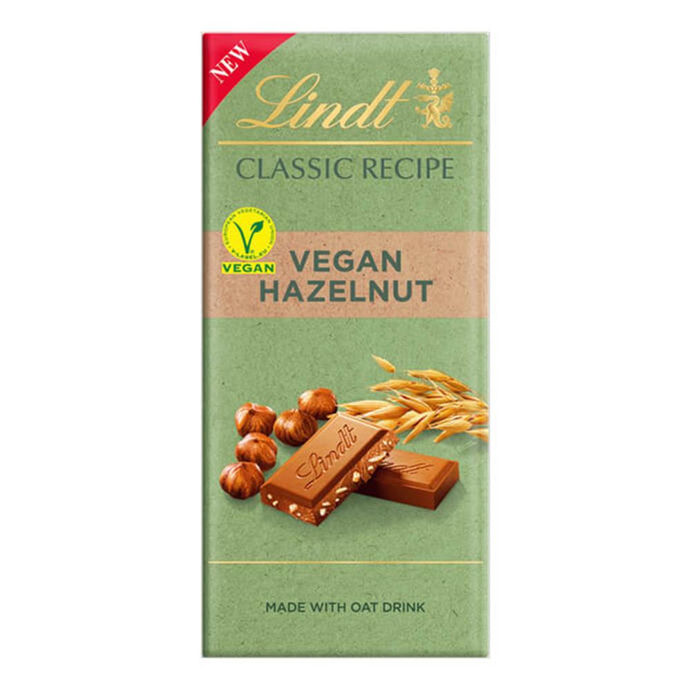 Lindt Classic Vegan Hazelnut Milk Chocolate Bar 100g
